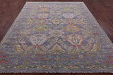 Grey Turkish Oushak Hand Knotted Wool Rug - 8' 1" X 10' 0" - Golden Nile