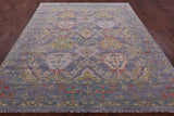 Grey Turkish Oushak Hand Knotted Wool Rug - 8' 1" X 10' 0" - Golden Nile