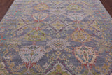 Grey Turkish Oushak Hand Knotted Wool Rug - 8' 1" X 10' 0" - Golden Nile