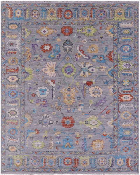 Grey Turkish Oushak Handmade Wool Rug - 9' 3" X 11' 11" - Golden Nile