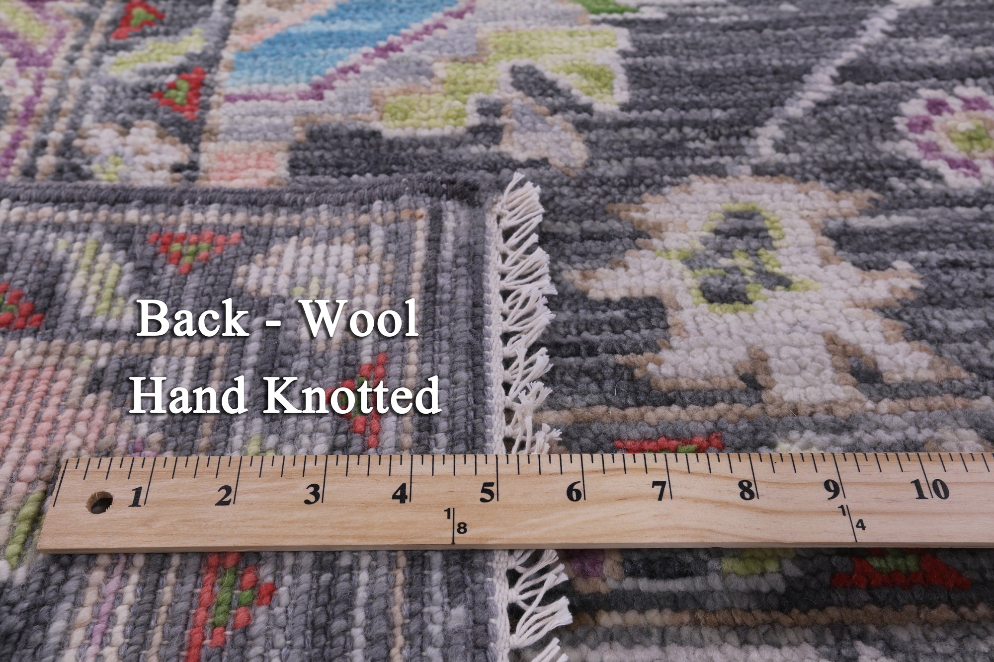 Grey Turkish Oushak Hand Knotted Wool Rug - 8' 2" X 10' 0" - Golden Nile