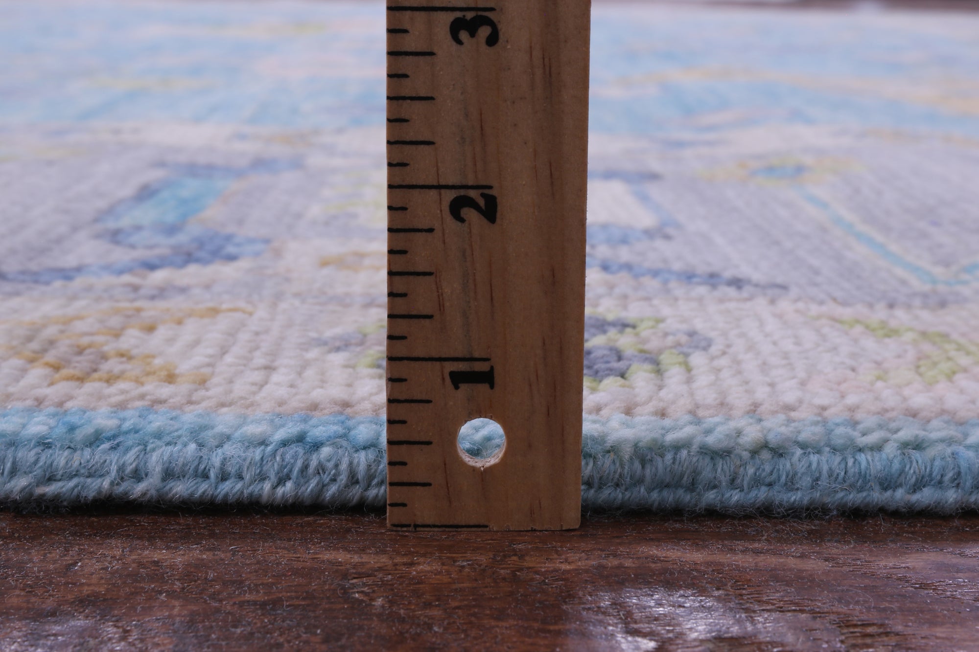 Blue Turkish Oushak Handmade Wool Rug - 8' 11" X 12' 3" - Golden Nile