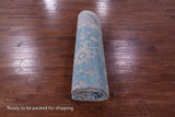 Blue Turkish Oushak Handmade Wool Rug - 8' 11" X 12' 3" - Golden Nile