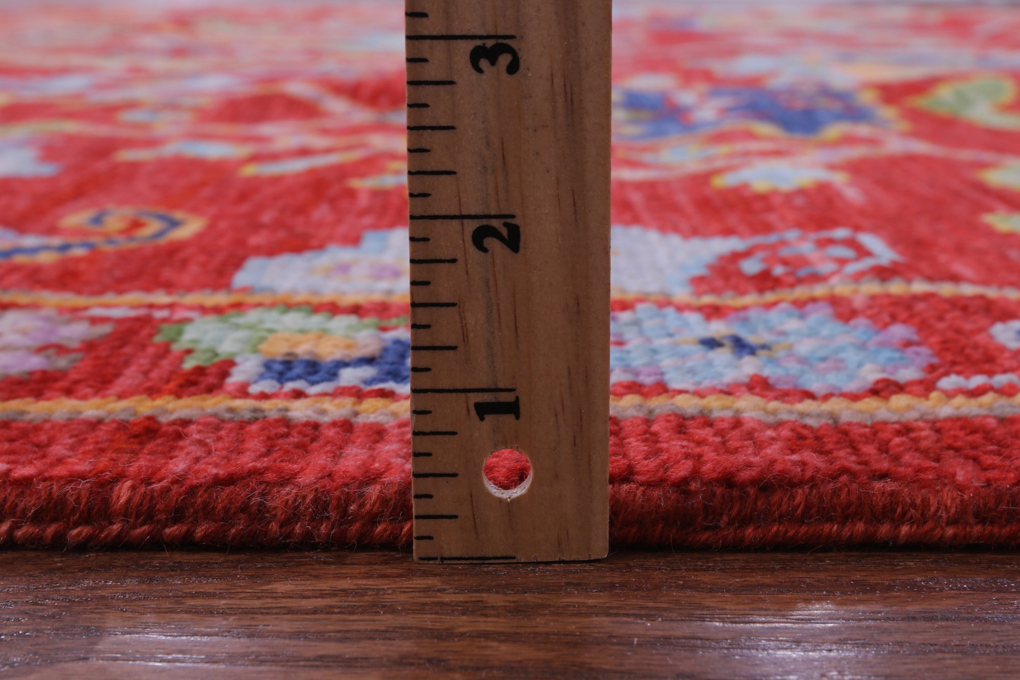Red Heriz Serapi Handmade Wool Rug - 9' 2" X 11' 8" - Golden Nile