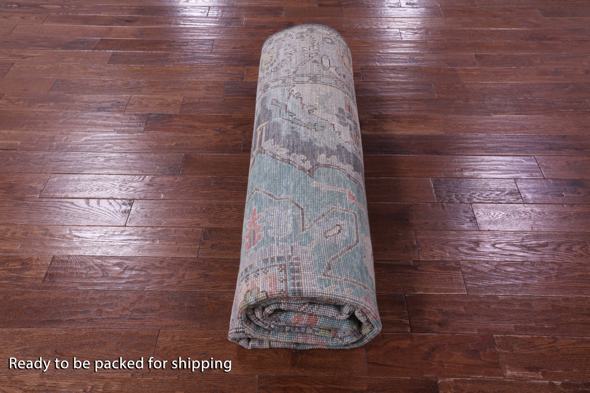 Grey Heriz Serapi Hand Knotted Wool Rug - 8' 10" X 11' 11" - Golden Nile