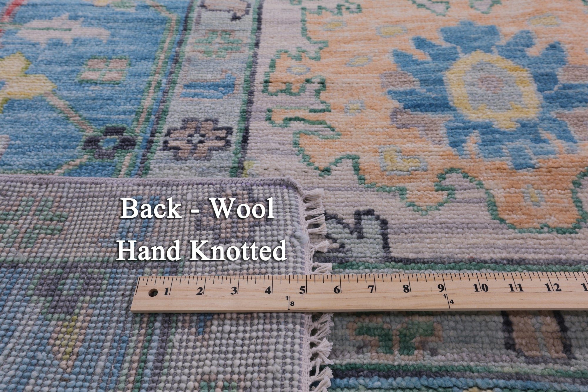 Grey Turkish Oushak Hand Knotted Wool Rug - 11' 11" X 18' 1" - Golden Nile