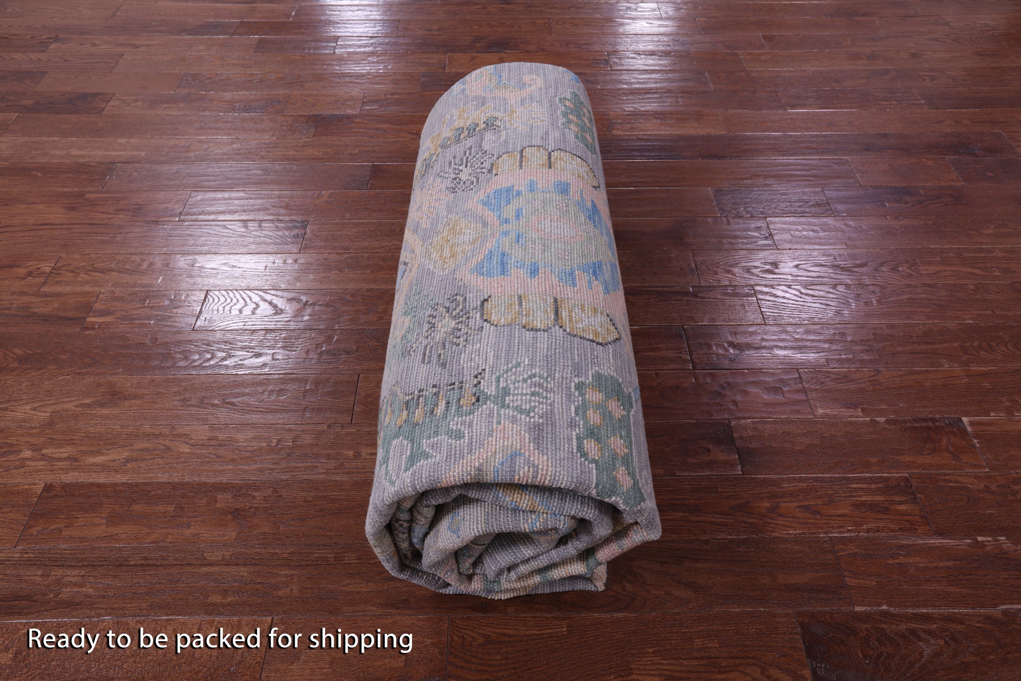 Grey Turkish Oushak Hand Knotted Wool Rug - 10' 2" X 14' 1" - Golden Nile