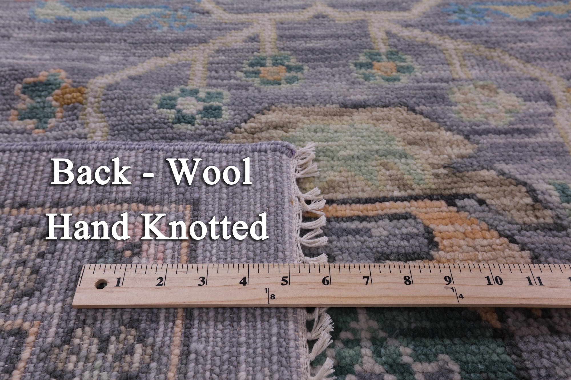 Grey Turkish Oushak Hand Knotted Wool Rug - 10' 2" X 14' 1" - Golden Nile