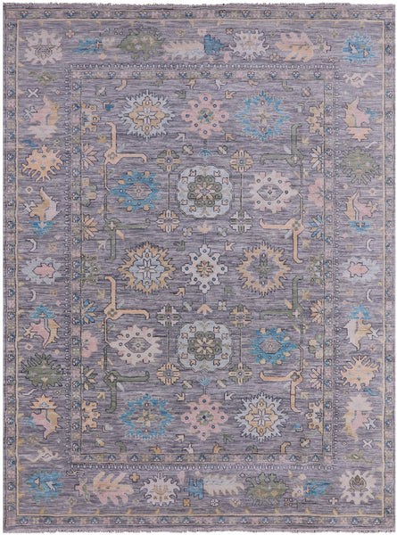 Grey Turkish Oushak Handmade Wool Rug - 10' 2" X 13' 10" - Golden Nile