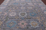 Grey Turkish Oushak Handmade Wool Rug - 10' 2" X 13' 10" - Golden Nile