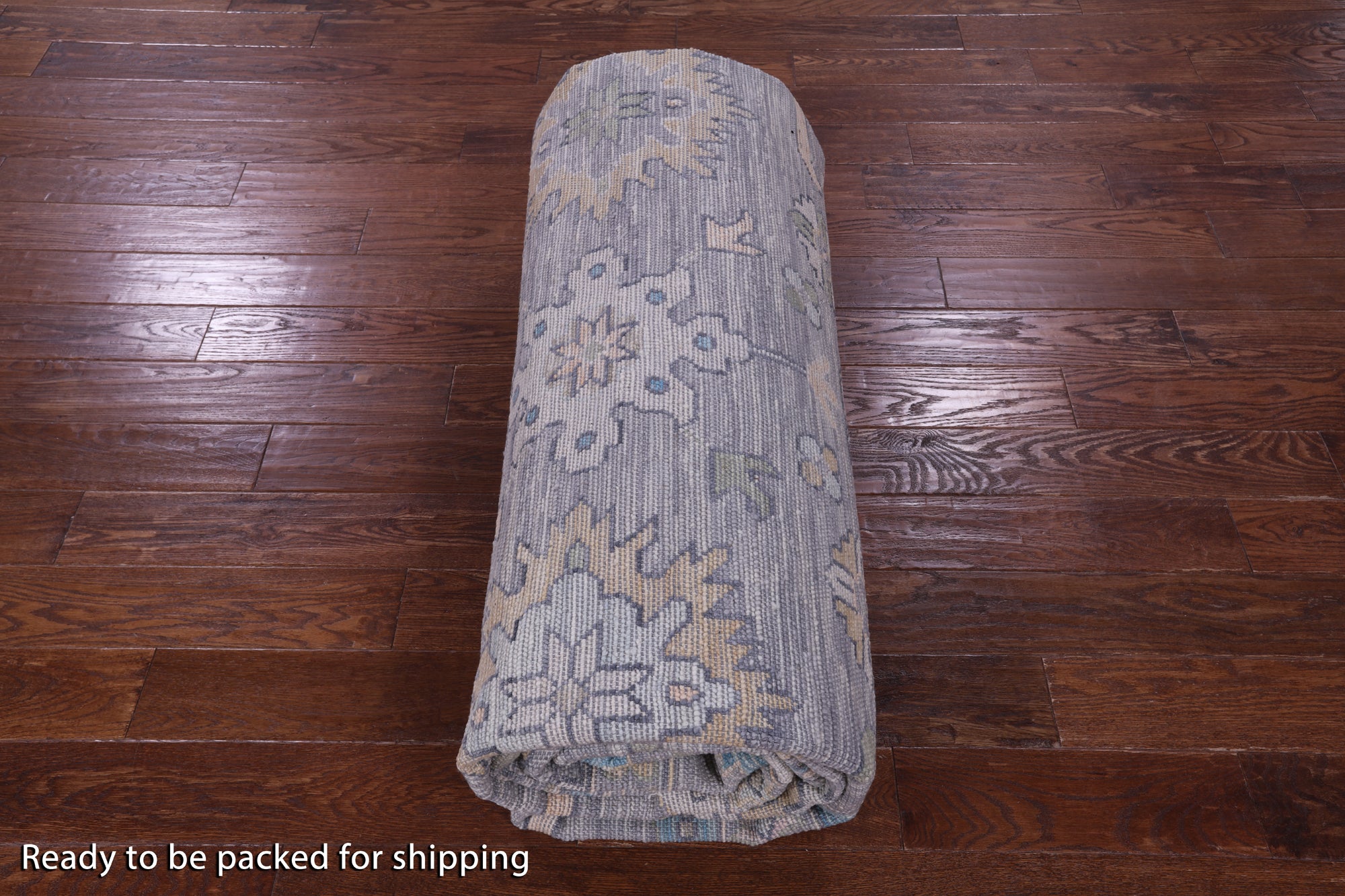 Grey Turkish Oushak Handmade Wool Rug - 10' 2" X 13' 10" - Golden Nile