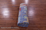 Blue Heriz Serapi Hand Knotted Wool Rug - 9' 0" X 11' 11" - Golden Nile
