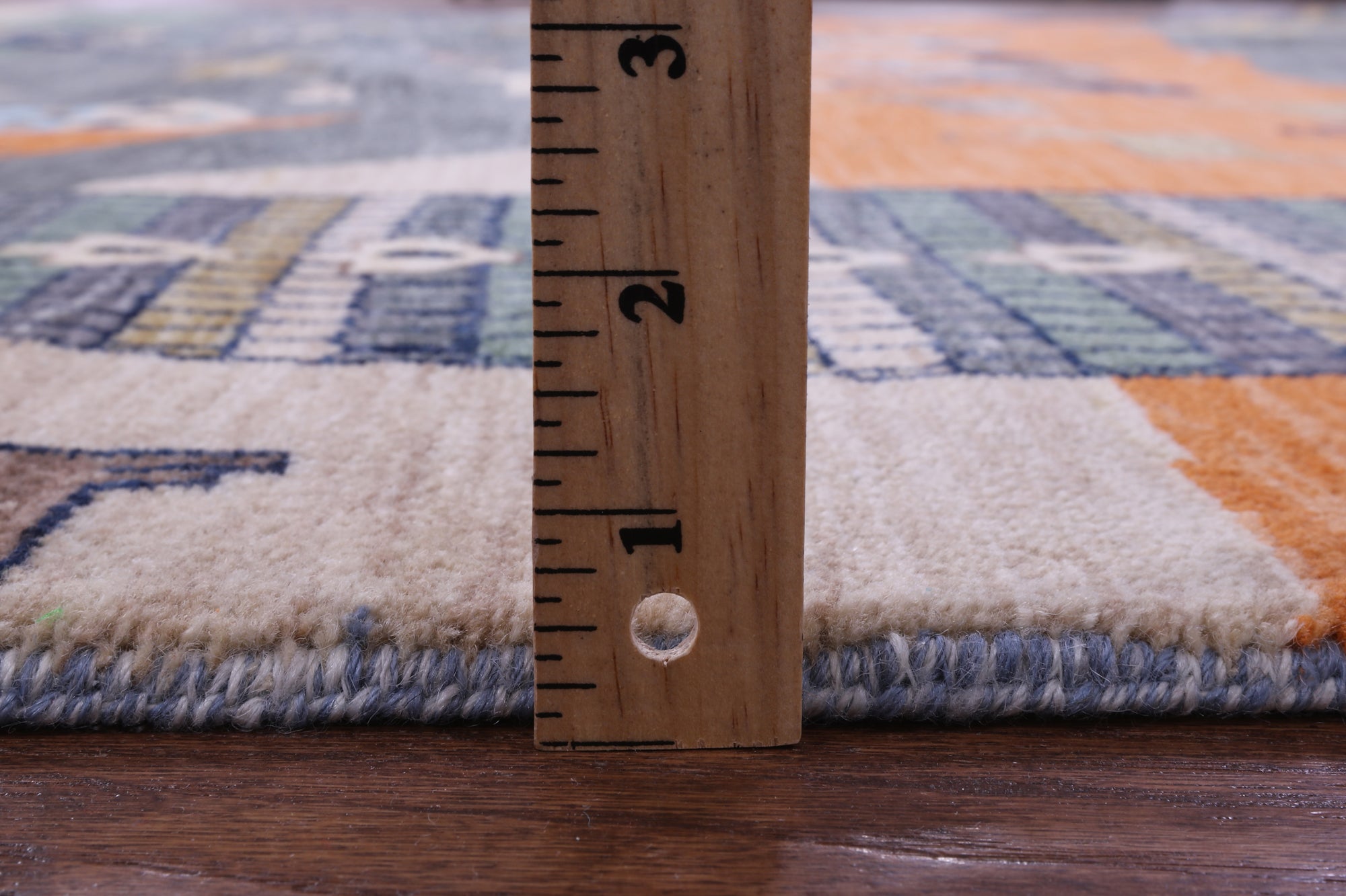 Tribal Persian Gabbeh Hand Knotted Wool Rug - 7' 11" X 9' 11" - Golden Nile