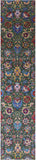 Green Persian Tabriz Handmade Wool & Silk Runner Rug - 2' 7" X 12' 1" - Golden Nile