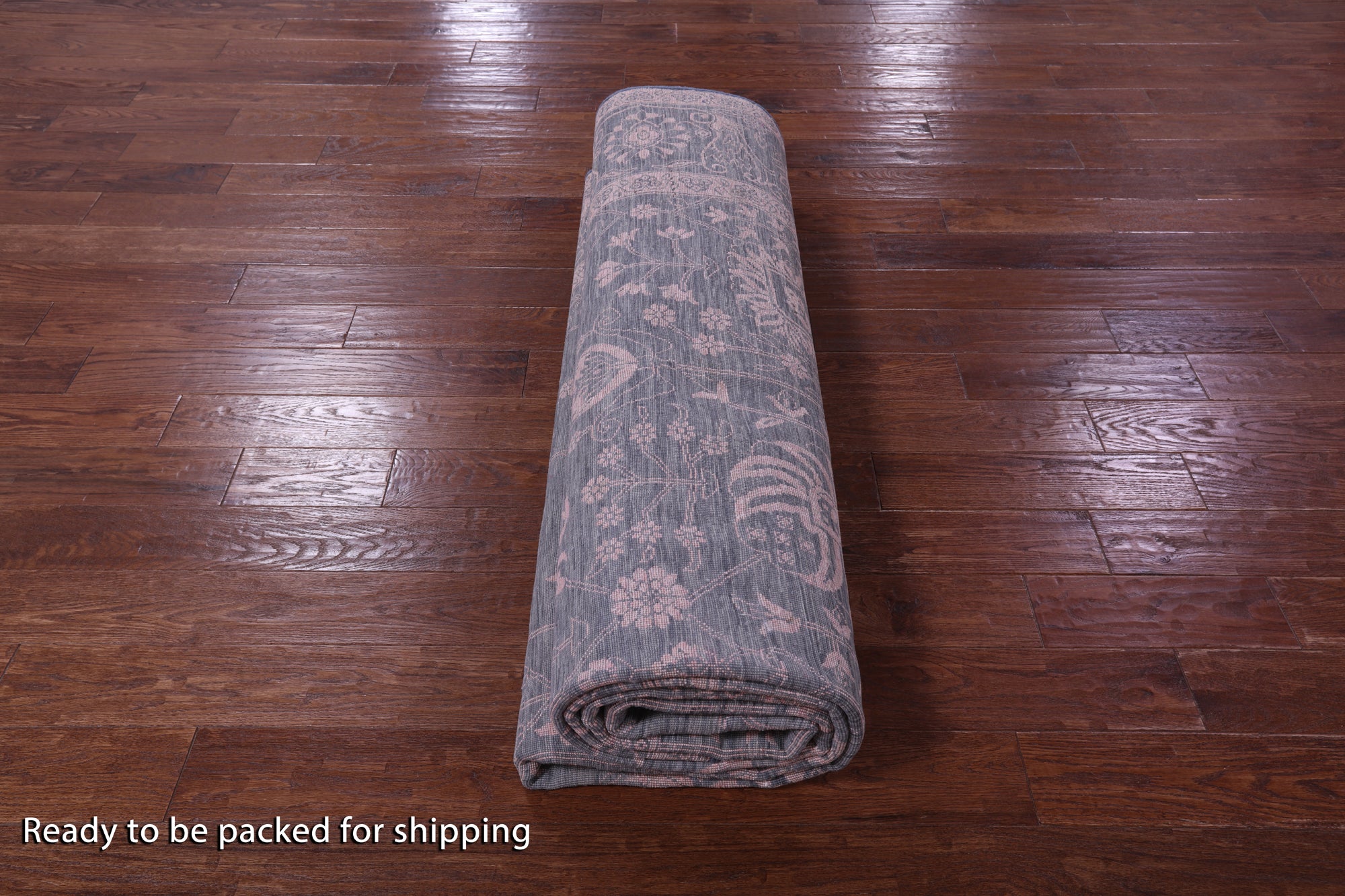 Grey Persian Tabriz Hand Knotted Wool & Silk Rug - 9' 0" X 12' 2" - Golden Nile