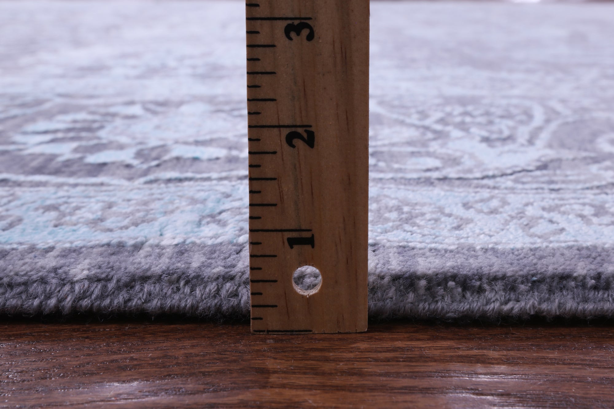 Grey Square Persian Tabriz Hand Knotted Wool & Silk Rug - 8' 10" X 9' 1" - Golden Nile