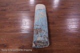 Abstract Contemporary Hand Knotted Wool Rug - 8' 0" X 9' 11" - Golden Nile