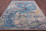 Abstract Contemporary Hand Knotted Wool Rug - 8' 0" X 9' 11" - Golden Nile