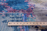 Abstract Contemporary Hand Knotted Wool Rug - 9' 0" X 11' 9" - Golden Nile
