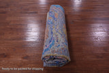 Abstract Contemporary Hand Knotted Wool Rug - 9' 0" X 11' 9" - Golden Nile