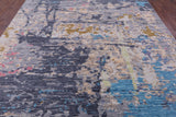 Abstract Modern Handmade Wool Rug - 9' 4" X 12' 2" - Golden Nile