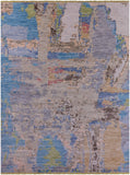 Abstract Contemporary Hand Knotted Wool Rug - 8' 11" X 11' 10" - Golden Nile
