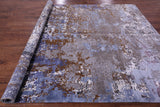 Abstract Contemporary Handmade Wool & Silk Rug - 8' 1" X 10' 0" - Golden Nile