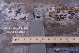 Abstract Contemporary Handmade Wool & Silk Rug - 8' 1" X 10' 0" - Golden Nile
