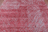 Abstract Contemporary Hand Knotted Wool & Silk Rug - 7' 11" X 10' 1" - Golden Nile