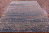 Abstract Contemporary Hand Knotted Wool & Silk Rug - 7' 11" X 10' 2" - Golden Nile