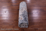 Abstract Contemporary Hand Knotted Wool & Silk Rug - 7' 11" X 10' 4" - Golden Nile