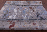 Abstract Contemporary Handmade Wool & Silk Rug - 8' 1" X 10' 0" - Golden Nile