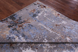 Abstract Contemporary Handmade Wool & Silk Rug - 8' 1" X 10' 0" - Golden Nile