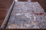 Abstract Contemporary Handmade Wool & Silk Rug - 8' 1" X 10' 0" - Golden Nile