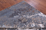 Abstract Contemporary Handmade Wool & Silk Rug - 8' 0" X 10' 3" - Golden Nile