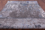 Abstract Contemporary Hand Knotted Wool & Silk Rug - 8' 11" X 12' 2" - Golden Nile