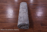 Abstract Contemporary Hand Knotted Wool & Silk Rug - 8' 11" X 12' 2" - Golden Nile