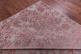 Grey Persian Hand Knotted Wool & Silk Rug - 9' 0" X 12' 3" - Golden Nile