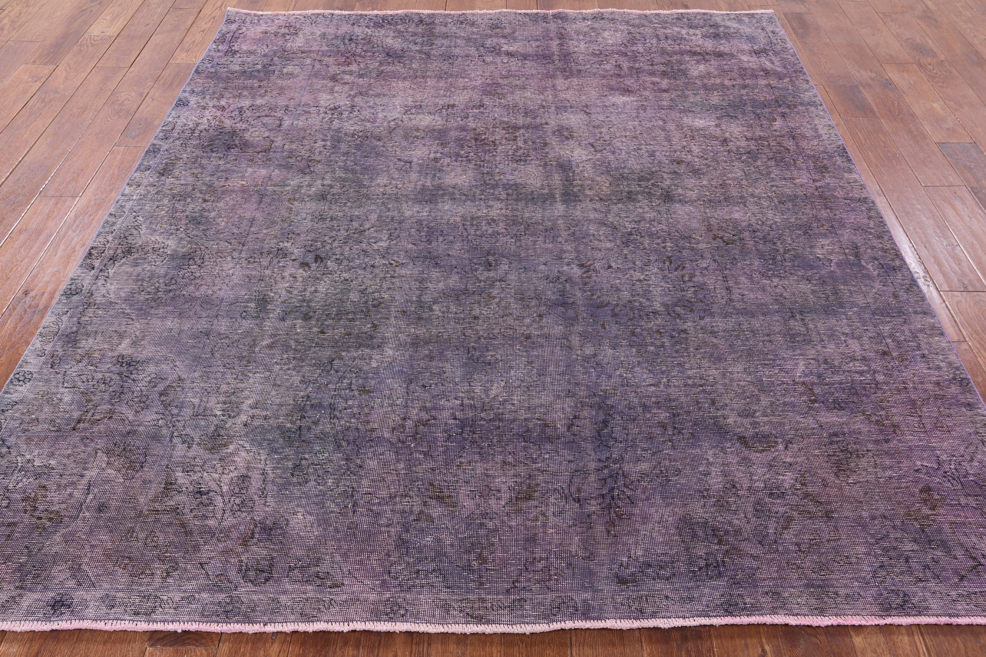 Square Persian Overdyed Handmade Area Rug - 7' 7" X 8' 4" - Golden Nile
