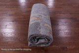 Abstract Contemporary Hand Knotted Wool & Silk Rug - 10' 0" X 14' 1" - Golden Nile