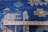 Blue Turkish Oushak Hand Knotted Wool Rug - 13' 5" X 21' 2" - Golden Nile