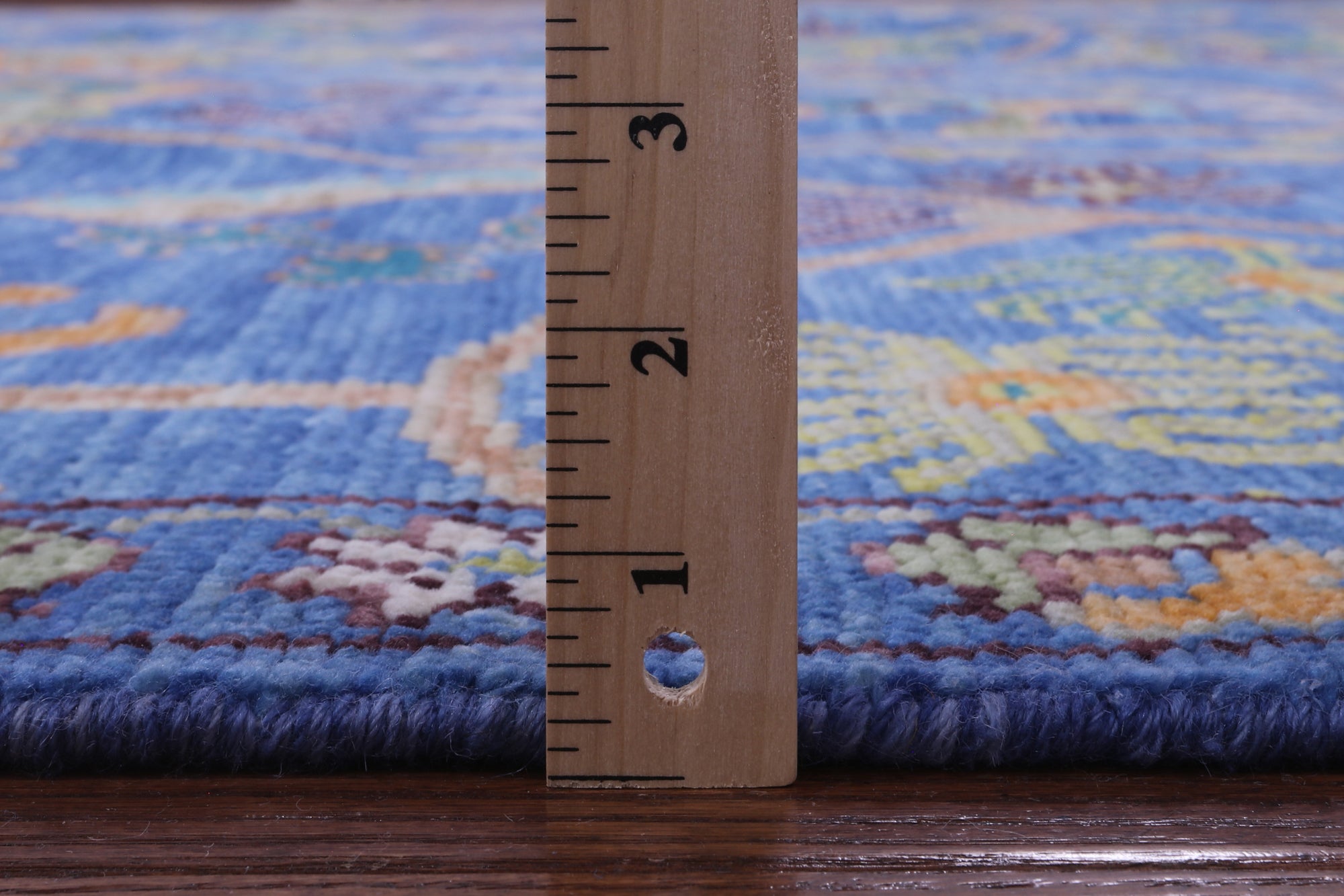 Blue Heriz Serapi Hand Knotted Wool Rug - 12' 2" X 15' 2" - Golden Nile