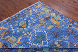 Blue Heriz Serapi Hand Knotted Wool Rug - 12' 2" X 15' 2" - Golden Nile