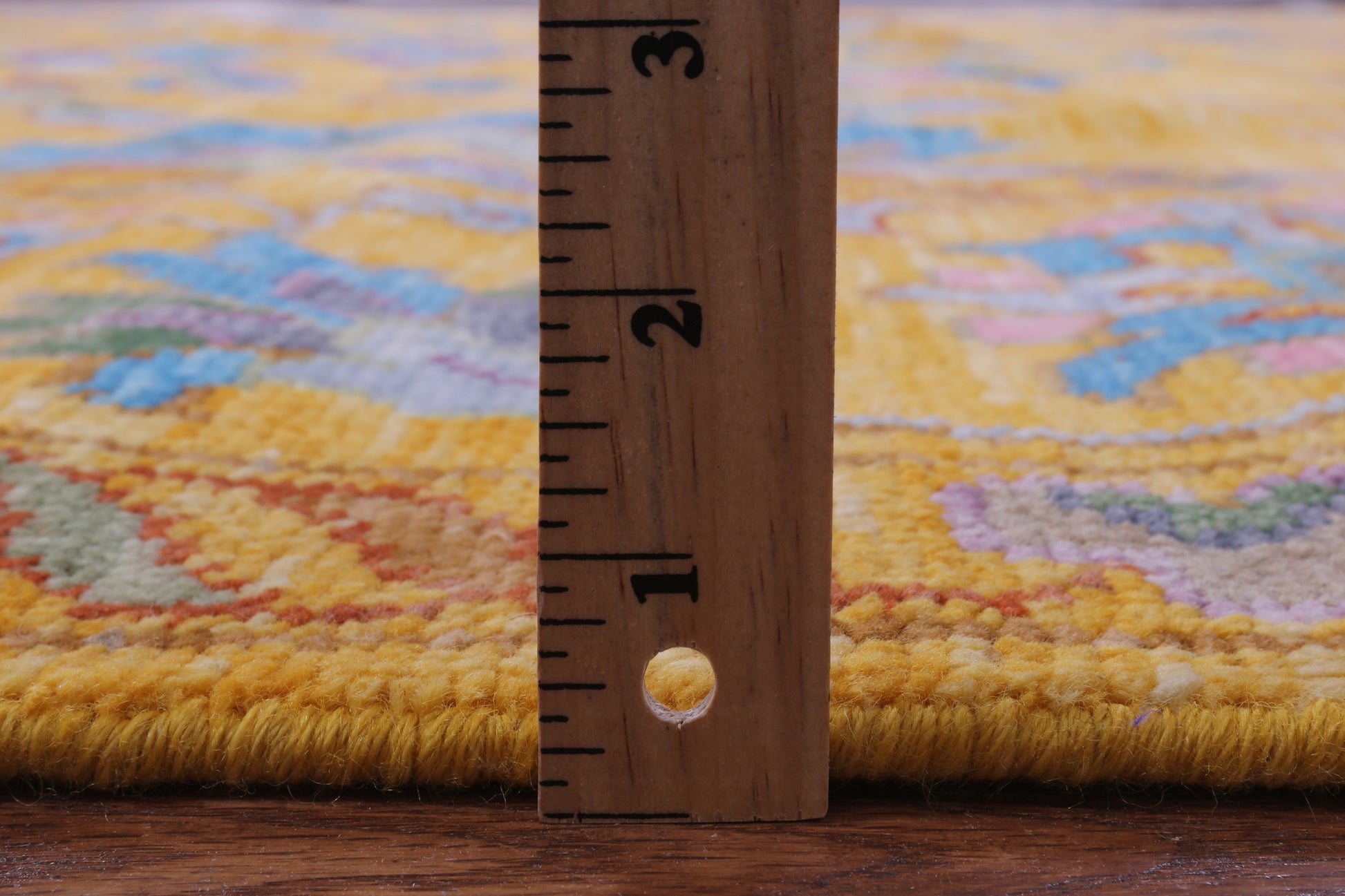 Gold Persian Tabriz Hand Knotted Wool Rug - 10' 3" X 13' 11" - Golden Nile