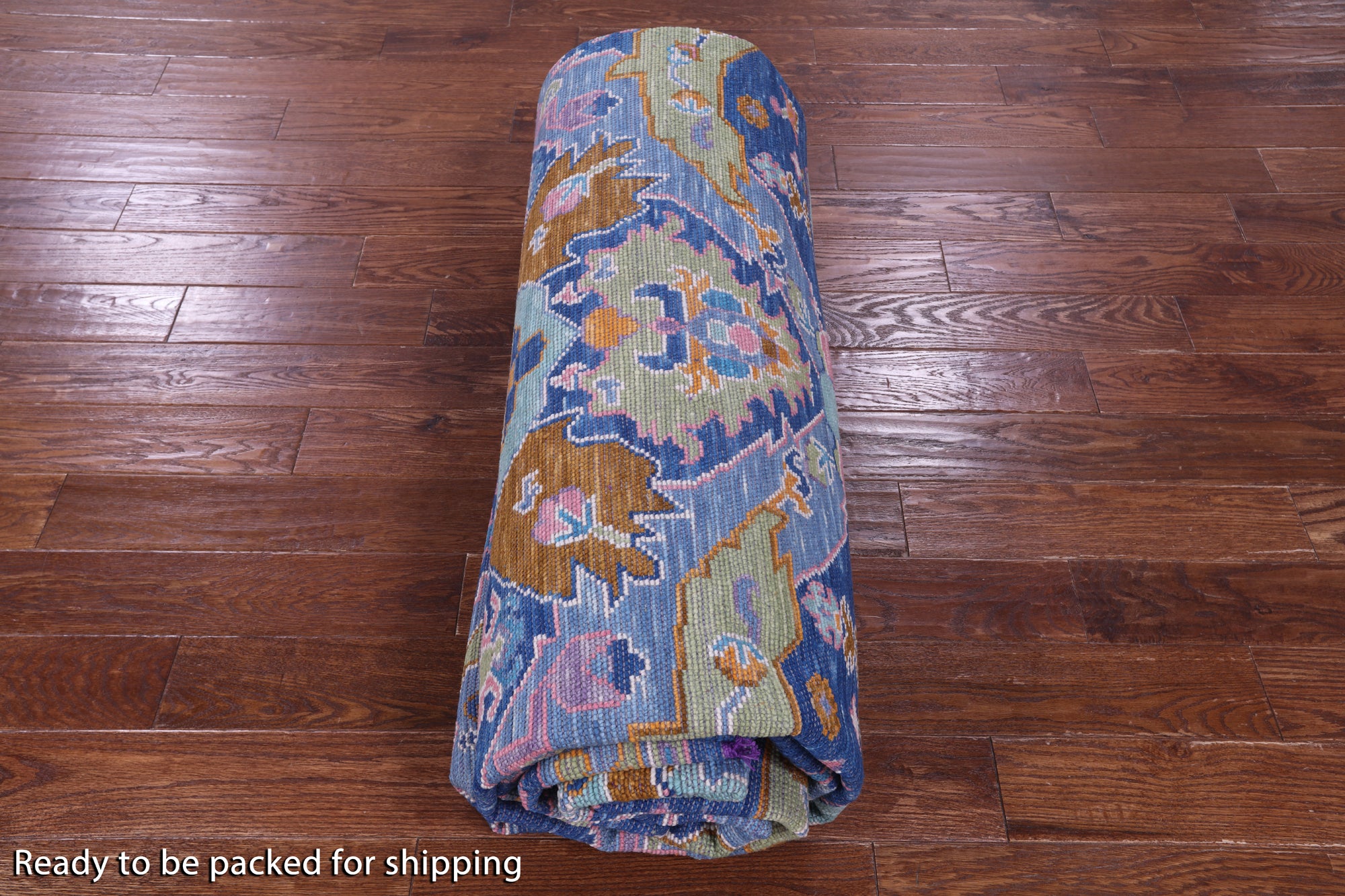 Blue Kazak Hand Knotted Wool Rug - 10' 4" X 13' 11" - Golden Nile