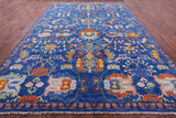 Blue Heriz Serapi Hand Knotted Wool Rug - 10' 3" X 14' 0" - Golden Nile