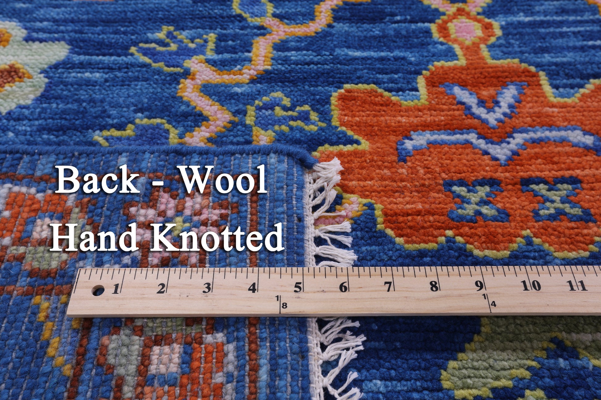 Blue Heriz Serapi Hand Knotted Wool Rug - 10' 3" X 14' 0" - Golden Nile
