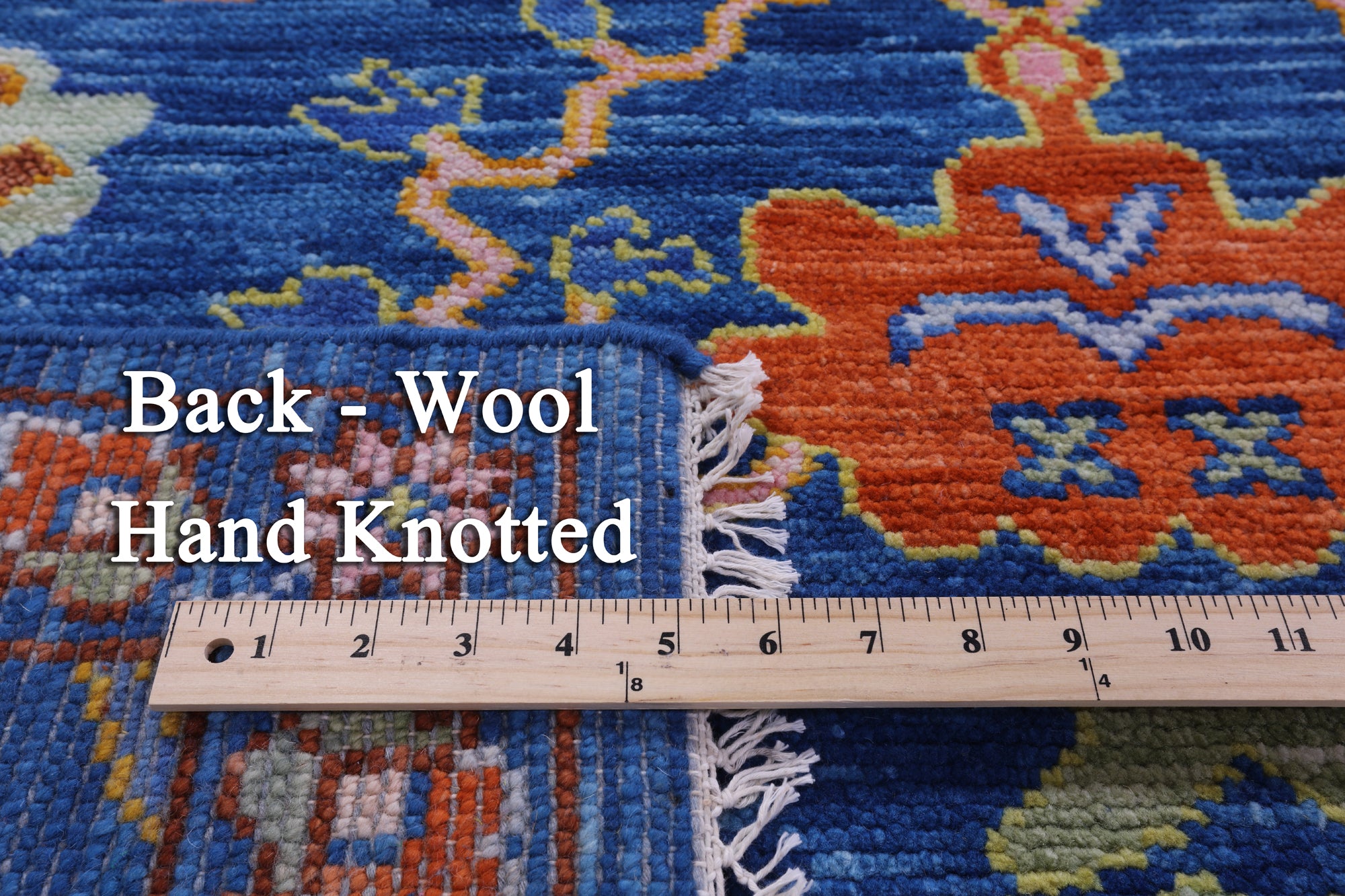 Blue Heriz Serapi Hand Knotted Wool Rug - 10' 3" X 14' 0" - Golden Nile