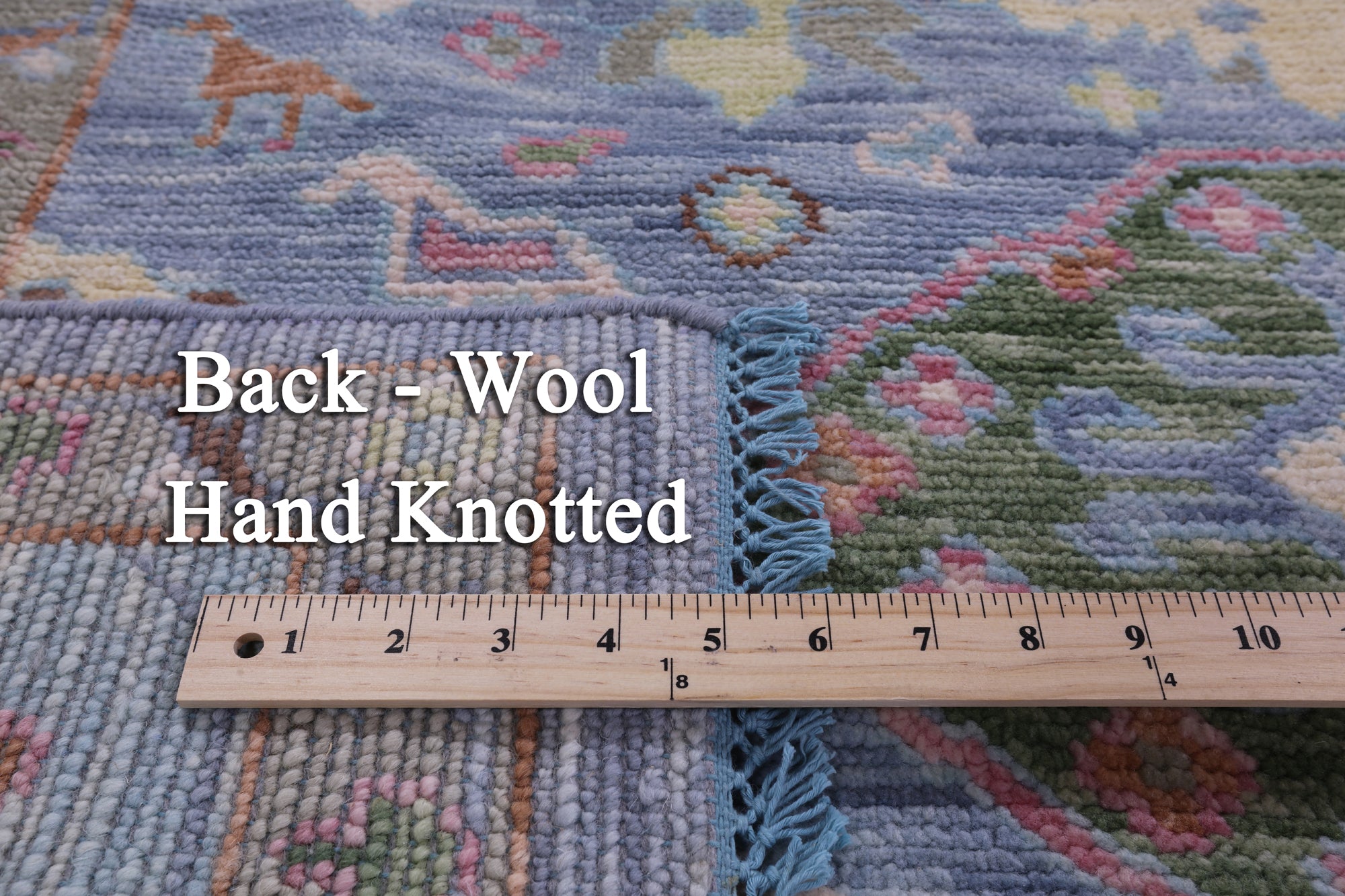 Blue Heriz Serapi Hand Knotted Wool Rug - 8' 11" X 11' 10" - Golden Nile