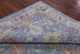 Blue Heriz Serapi Hand Knotted Wool Rug - 8' 11" X 11' 10" - Golden Nile